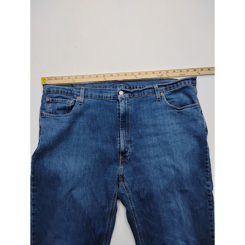 Levis 541 Jeans Men 44x30 Blue Athletic Taper Medium Wash Stretch - Picture 8 of 14